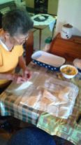 mom making the best pita